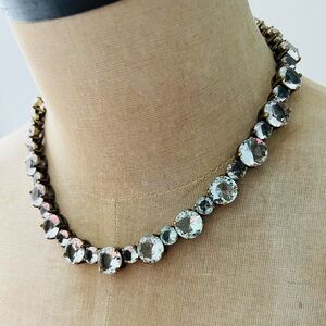 J.CREW Vintage Beveled Crystal Rhinestone Necklace